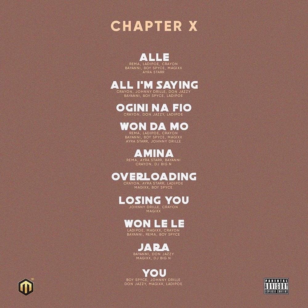 Chapter X tracklist