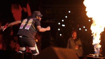Burna Boy performing at an event