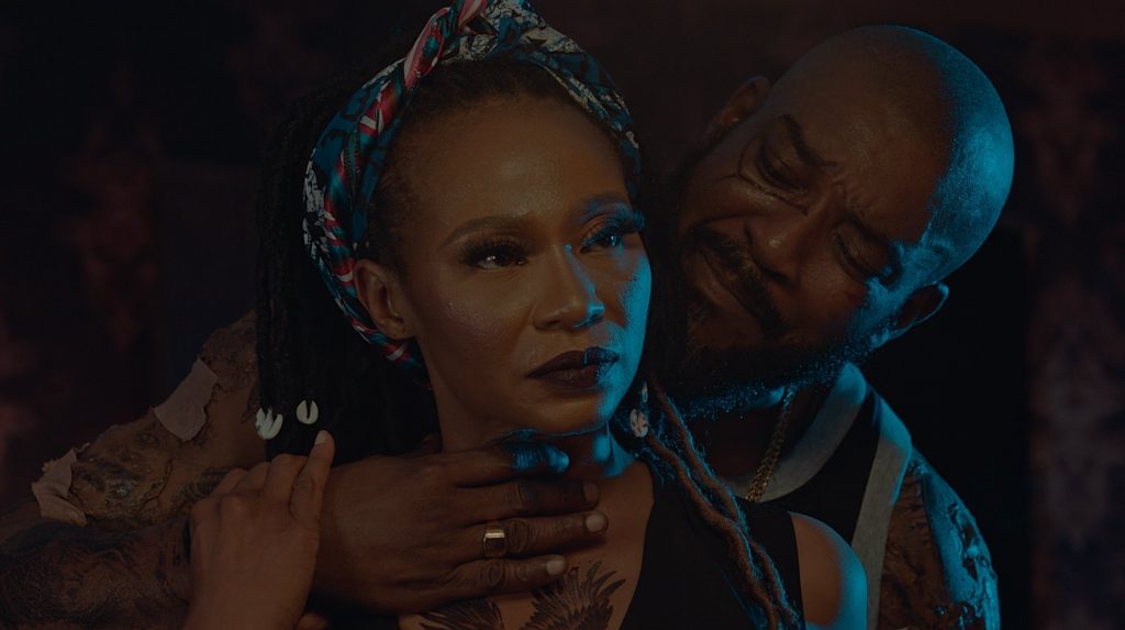 Chidi Mokeme and Nse Ikpe Etim in a Still from Shanty Town