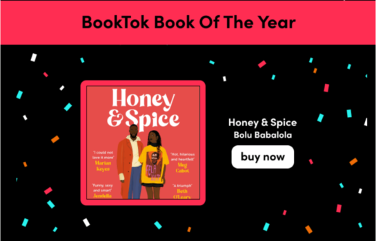 Honey & Spice wins TikTok Book of the Year 2023