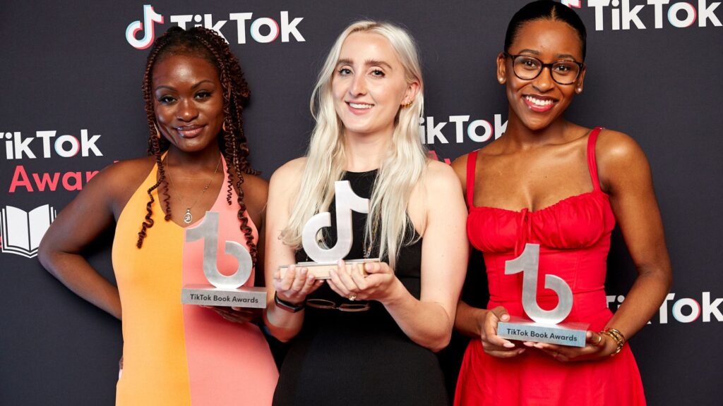 Bola Babalola, Holly Jackson, and Eden Victoria at the Inaugural TikTok BookTok Awards in London