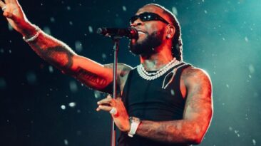 Burna Boy performs on stage