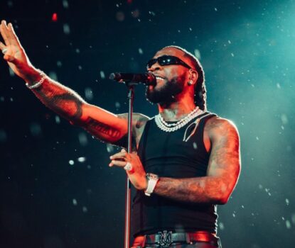 Burna Boy performs on stage