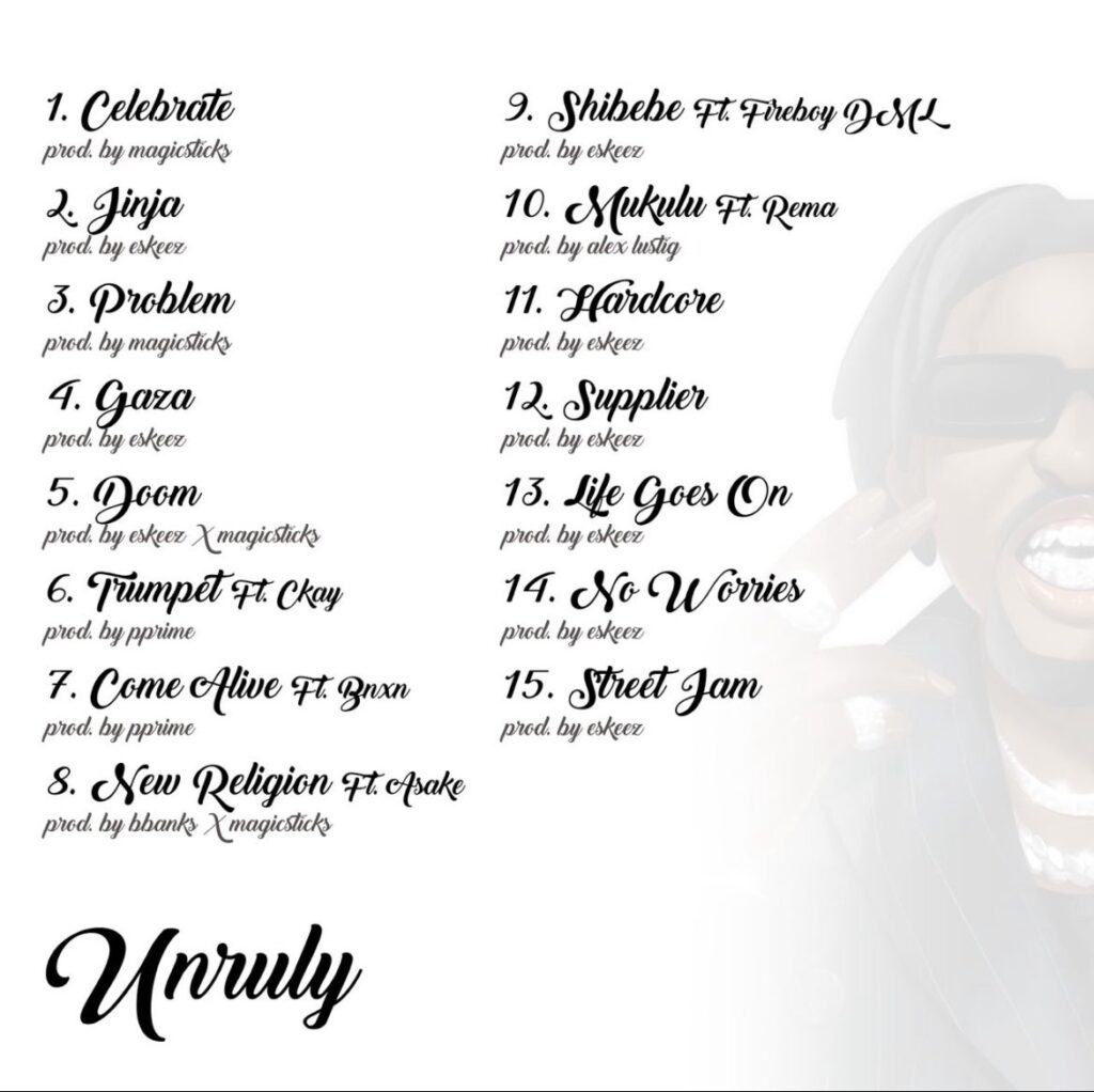Olamide Unruly tracklist