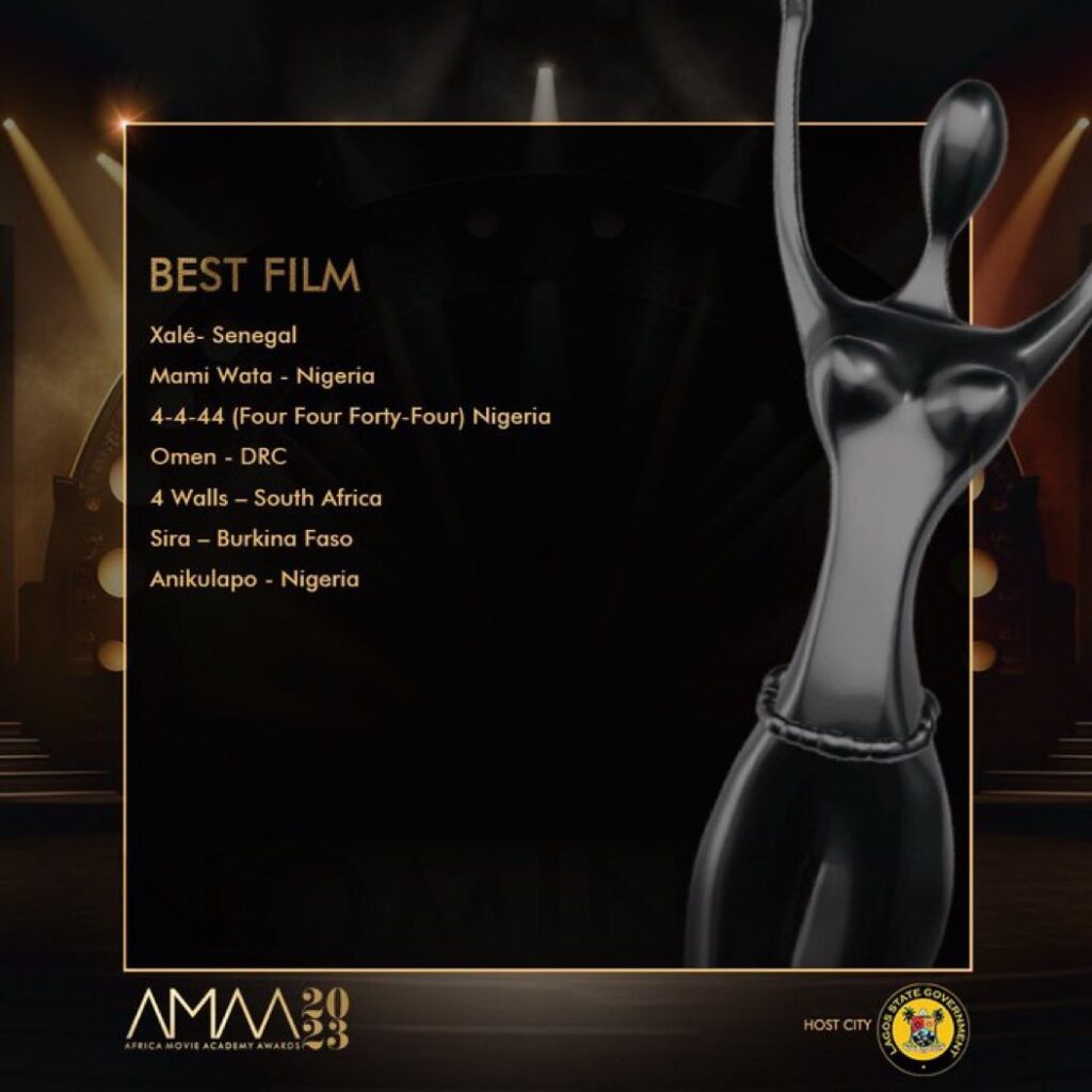 Best FIlm AMAA 2023 Nominees List - Afrocritik