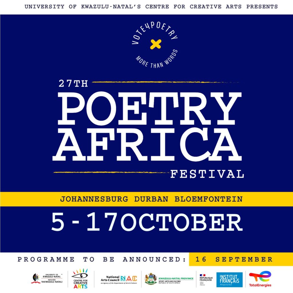 Poetry Africa 2023 will be held in October Afrocritik