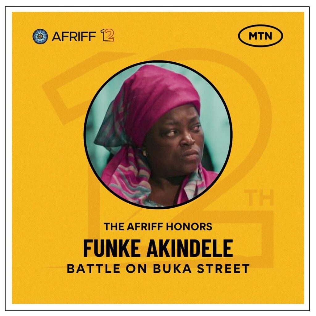 Funke Akindele- Outstanding Performance Award - AFRIFF - Afrocritik