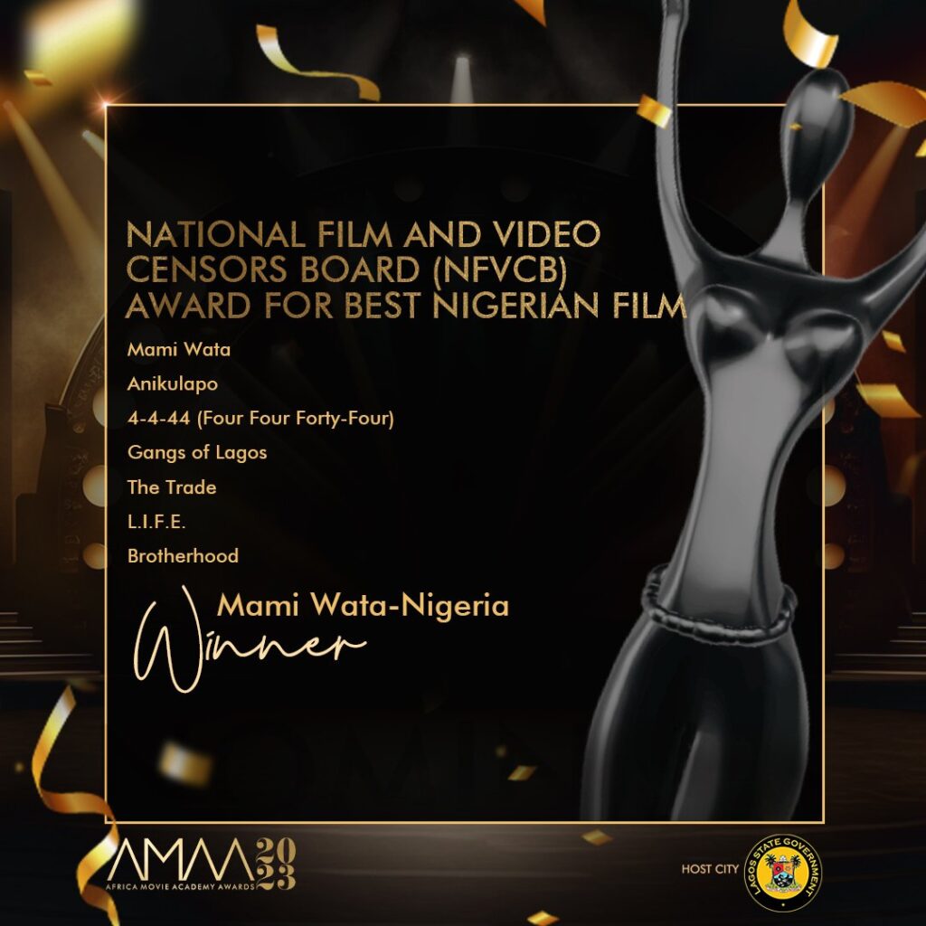 Best Nigerian Film - Mami Wata - AMAA 2023 - Afrocritik