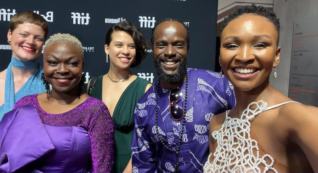 Ian with cast members at the 2023 Toronto International Film Festival - Afrocritik